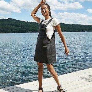 NWT! Overall Denim Skirt, Wild Fable Black, Large